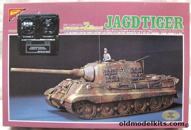 Nichimo 1/35 Sd. Kfz 186Jagdpanzer VI Jagdtiger 'Hunting Tiger' Tank Destroyer Remote Control, N3509-1500 plastic model kit